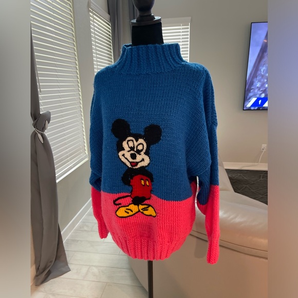 Michel Bachoz Sweaters - Vintage Handmade Michel Bachoz Collette Nivelle Disney Sweater Sz Med Paris RARE
